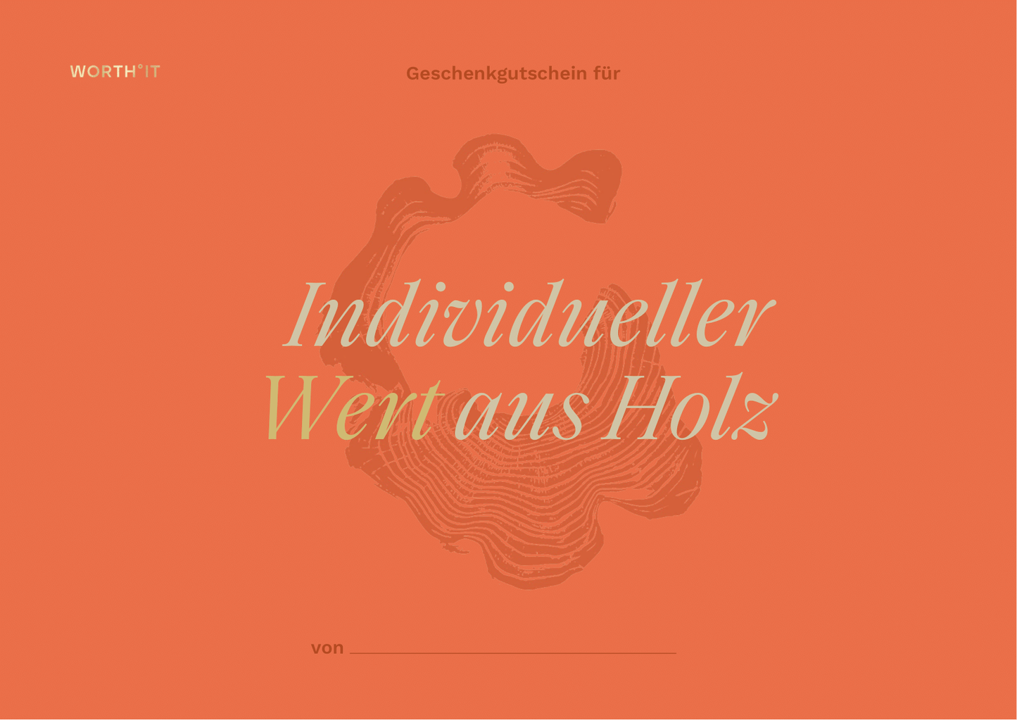 Einzel°Wert Gutschein